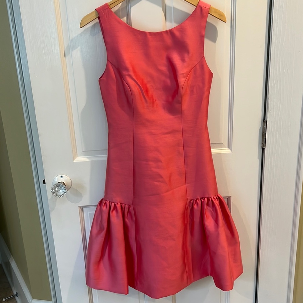 Vintage Milly of New York pink party dress bow size 2